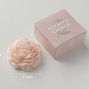 Duftkerze Pfingstrose 3D Skulptur Wohnzimmer Blume die duftet und bleibt