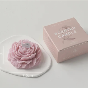 Duftkerze Pfingstrose 3D Skulptur Wohnzimmer Blume die duftet und bleibt