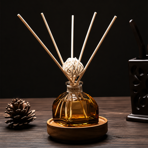 Reed Diffuser Bernsteinglas Rattan Nacht die nach Harz duftet